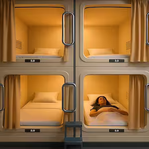 capsule accommodation